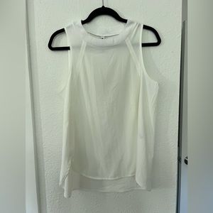 Athleta White Sleeveless Top